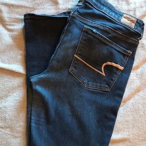 American Eagle Medium Wash Skinny Jeans, 8 Short